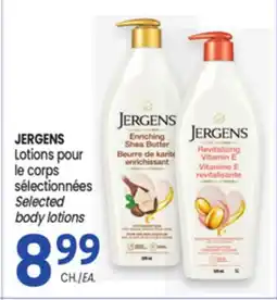 Uniprix JERGENS Lotions pour le corps sélectionnées offer