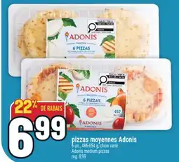 Marché Adonis PIZZAS MOYENNES ADONIS | ADONIS MEDIUM PIZZAS offer