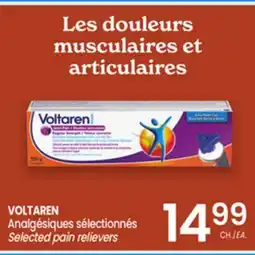 Uniprix VOLTAREN Analgésiques sélectionnés/Selected pain relievers offer