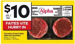 Giant Tiger Alpha beef tournedos offer