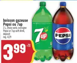 Marché Adonis BOISSON GAZEUSE PEPSI OU 7UP | PEPSI OR 7UP SOFT DRINK offer