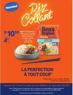 Provigo BEN'S ORIGINAL RIZ PRÊT À CHAUFFER | BISTRO EXPRESS offer