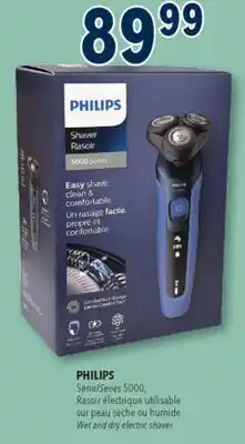 Familiprix Philips 5000 Series cable-free electric shaver ComfortTech Blades offer