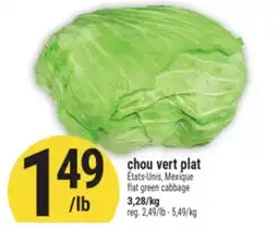 Marché Adonis CHOU VERT PLAT | FLAT GREEN CABBAGE offer