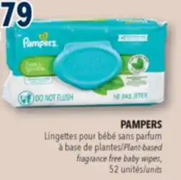 Familiprix PAMPERS Plant-based fragrance free baby wipes offer