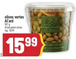 Marché Adonis OLIVES VERTES AL'ARD | AL'ARD GREEN OLIVES offer