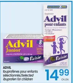 Uniprix ADVIL ibuprofènes pour enfants sélectionnés offer