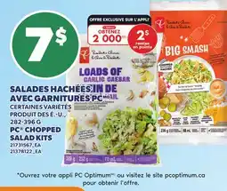 Provigo SALADES HACHÉES AVEC GARNITURES PCMD, 282-396 G | PC CHOPPED SALAD KITS offer