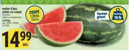 Marché Adonis MELON D'EAU ENTIER OU COUPÉ | WHOLE OR CUT WATERMELON offer