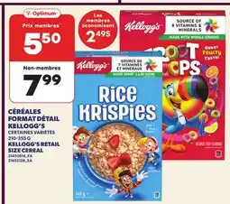 Provigo CÉRÉALES FORMAT DÉTAIL KELLOGG'S | KELLOGG'S RETAIL SIZE CEREAL offer