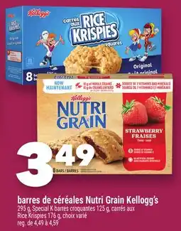 Marche Ami barres de céréales Nutri Grain Kellogg's offer