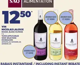 Provigo VIN NICOLAS LALOUX offer