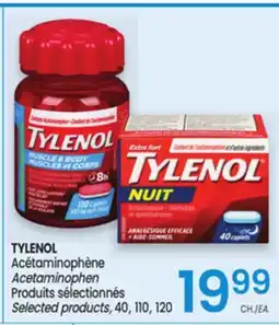 Uniprix TYLENOL Acetaminophen Produits sélectionnés/Selected products offer