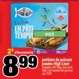 Super C portions de poisson panées High Liner | High Liner breaded fish portions offer