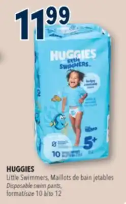 Familiprix Huggies Little Swimmers disposable swim pants Size 5-6 (over 32lb) - 10un offer