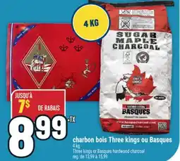 Marché Adonis CHARBON BOIS THREE KINGS OU BASQUES | THREE KINGS OR BASQUES HARDWOOD CHARCOAL offer