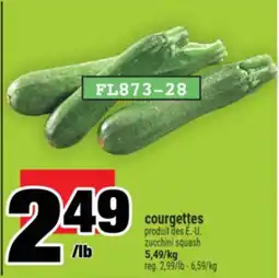 Super C courgettes | zucchini squash offer