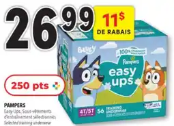 Familiprix Pampers Easy Ups training underwear for boys Size 4-5 (over 37lb) - 66un offer