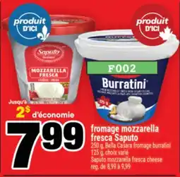 Super C fromage mozzarella fresca Saputo | Saputo mozzarella fresca cheese offer