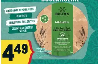 Marché Adonis MINI PAIN MARKOUK BISTAN | BISTAN MINI SAJ BREAD offer