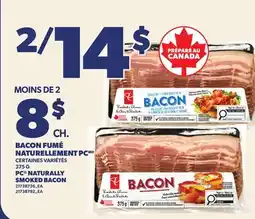 Provigo BACON FUMÉ NATURELLEMENT PC | PC NATURALLY SMOKED BACON offer