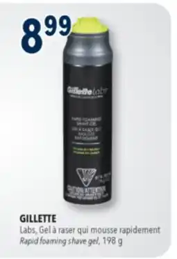 Familiprix GILLETTE Labs Rapid foaming shave gel offer
