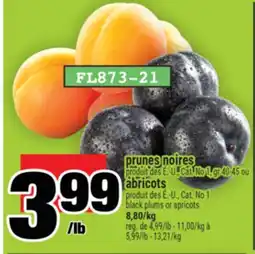Super C prunes noires | black plums or apricots offer