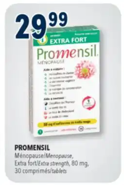 Familiprix PROMENSIL Menopause Extra fort, Extra strength 80 mg, 30 tablets offer