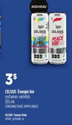 Provigo CELSIUS ÉNERGIE BIO, 355 mL | CELSIUS ENERGY DRINK offer