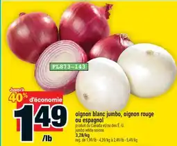 Super C oignon blanc jumbo, oignon rouge ou espagnol | jumbo white onions offer