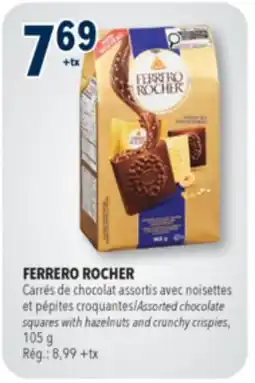 Familiprix FERRERO ROCHER Assorted chocolate squares with hazelnuts and crunchy crispies offer
