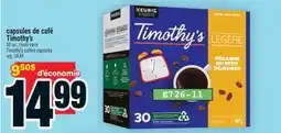 Super C capsules de café Timothy offer