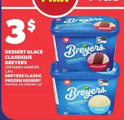 Provigo DESSERT GLACÉ CLASSIQUE BREYERS, 1,41 L | BREYERS CLASSIC FROZEN DESSERT offer