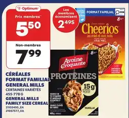 Provigo CÉRÉALES FORMAT FAMILIAL GENERAL MILLS, 455-778 G | GENERAL MILLS FAMILY SIZE CEREAL offer