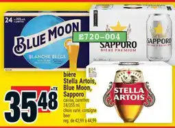 Super C bière Stella Artois, Blue Moon, Sapporo | beer offer
