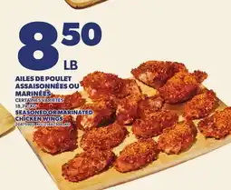Provigo AILES DE POULET ASSAISONNÉES OU MARINÉES | SEASONED OR MARINATED CHICKEN WINGS offer