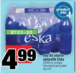 Super C Eska natural spring water offer