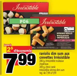 Super C raviolis dim sum aux crevettes Irrésistible | Irrésistible shrimp dim sum offer