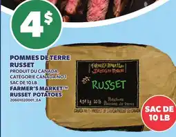 Provigo POMMES DE TERRE RUSSET | FARMER'S MARKET RUSSET POTATOES offer