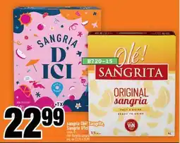 Super C sangria Olé! Sangrita, Sangria D'Ici | Olé!Sangrita sangria offer