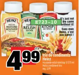 Super C trio de condiments Heinz | Heinz condiment trio offer