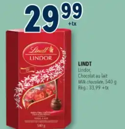 Familiprix Lindt Lindor Milk Chocolate with a Delectably Smooth Centre offer