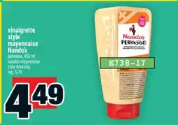 Super C vinaigrette style mayonnaise Nando's | nandos mayonnaise style dressing offer