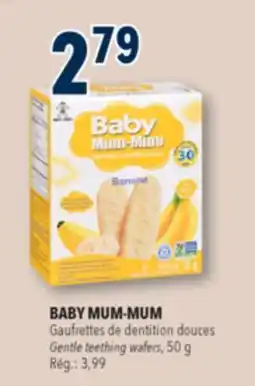 Familiprix BABY MUM-MUM Gentle teething wafers offer