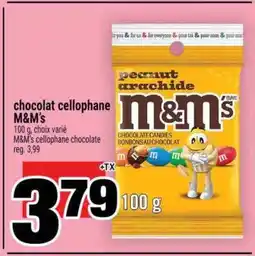 Super C chocolat cellophane M&M's offer