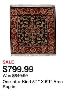 Wayfair One-of-a-Kind 3'1 X 5'1 Area Rug in offer