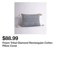 Wayfair Frison Tribal Diamond Rectangular Cotton Pillow Cover offer