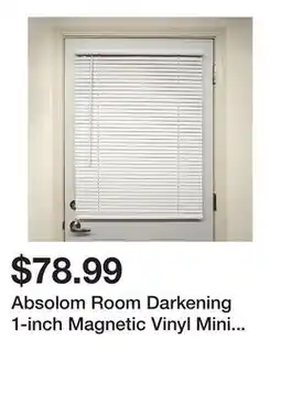 Wayfair Absolom Room Darkening 1-inch Magnetic Vinyl Mini Horizontal/Venetian Blinds offer