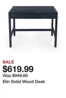 Wayfair Elin Solid Wood Desk offer