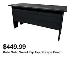 Wayfair Kalki Solid Wood Flip top Storage Bench offer